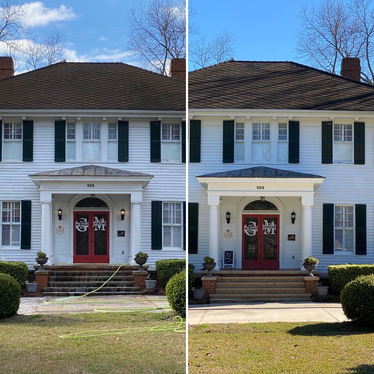 Deck restoration before and after Macon GA