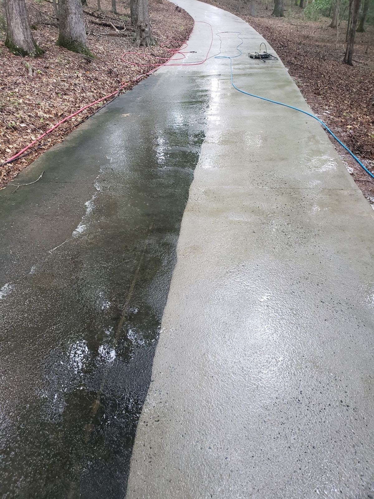Driveway pressure washing Macon GA